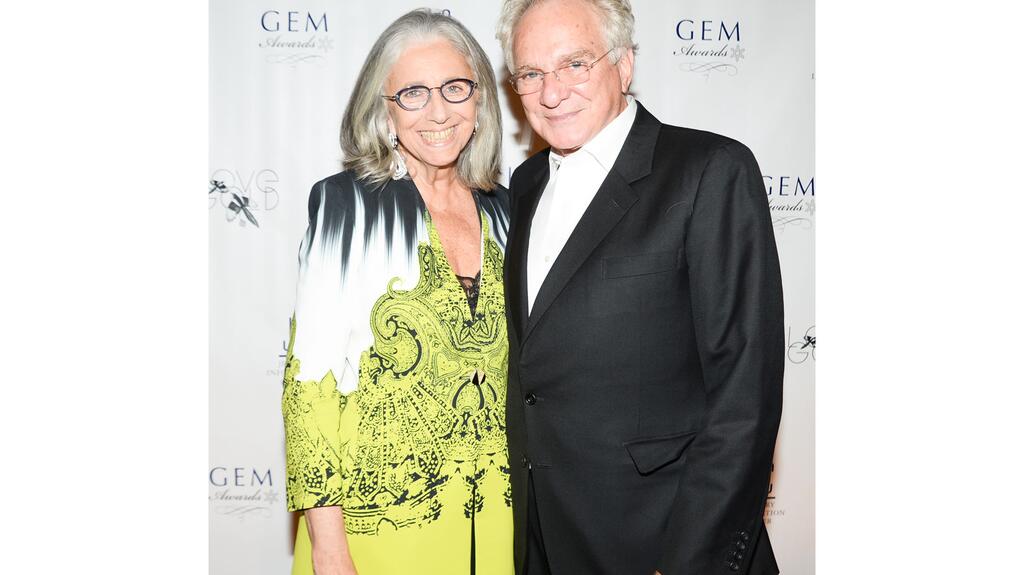 Marie Helene, left, with longtime friend and colleague David Yurman at the 2014 Gem Awards, the year she was honored with the Gem Award for Lifetime Achievement. Yurman calls Marie Helene the “mother of the American designer jewelry category.” (Photo credit: Joe Schildhorn/BFANYC.com) 20210727_Marie Helene and David Yurman.jpg